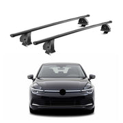 Stahl Dachträger für VW Golf mk8 Schrägheck Kombi 2019-2026 TÜV 75 kg 2x Schwarz
