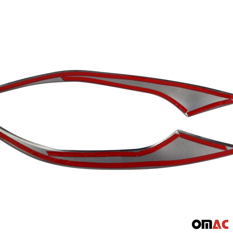 Scheinwerfer Leisten Scheinwerferblende für Fiat Tipo 2015-2025 Edelstahl 2tlg