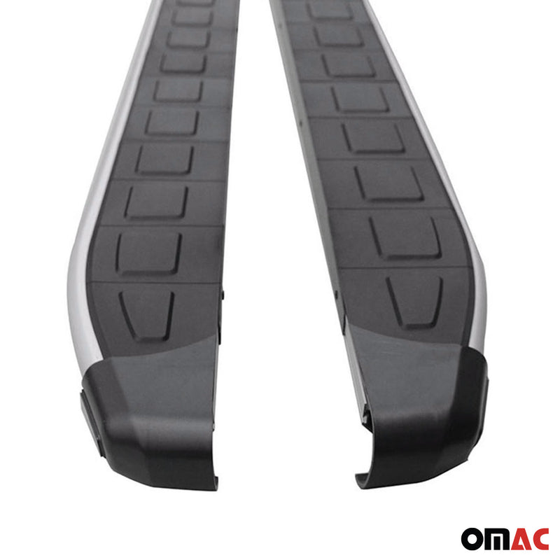 Seitenschweller Seitenbretter Trittbretter für Opel Antara 2006-2015 Alu Schwarz