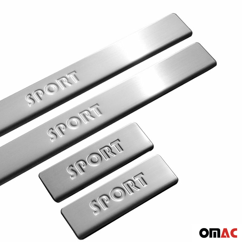 Door sills Sport for Ford Focus 1998-2004 stainless steel silver 4x