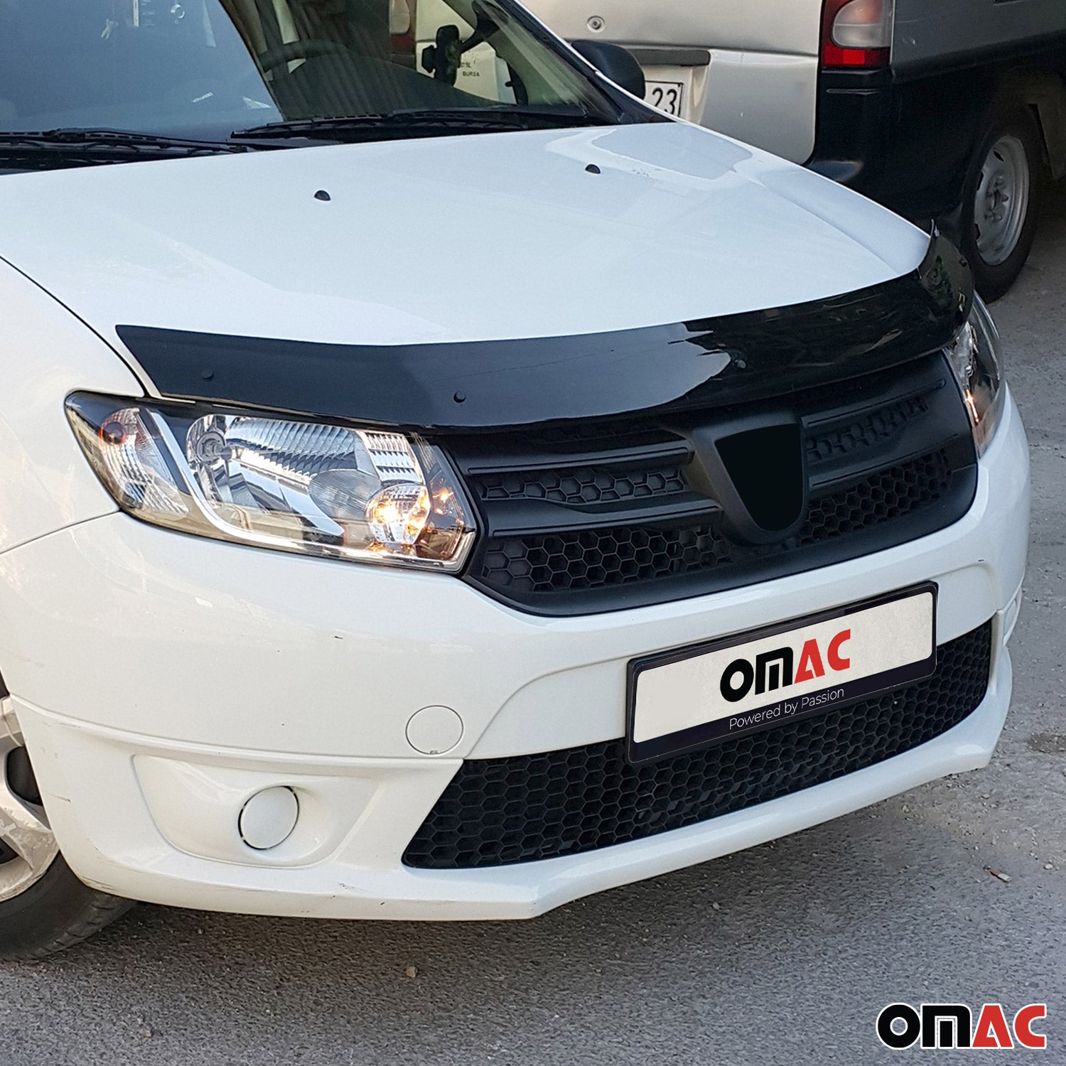 Motorhaube Deflektor Steinschlagschutz für Dacia Sandero Stepway 2012-2020