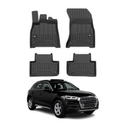 OMAC Gummi Fußmatten für Audi Q5 FY 2017-2024 Premium 3D Automatten Schwarz 4x