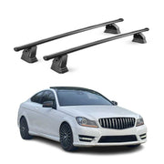 Stahl Dachträger für Mercedes C Klasse Coupè C204 2011-2015 TÜV 75 kg 2x Schwarz