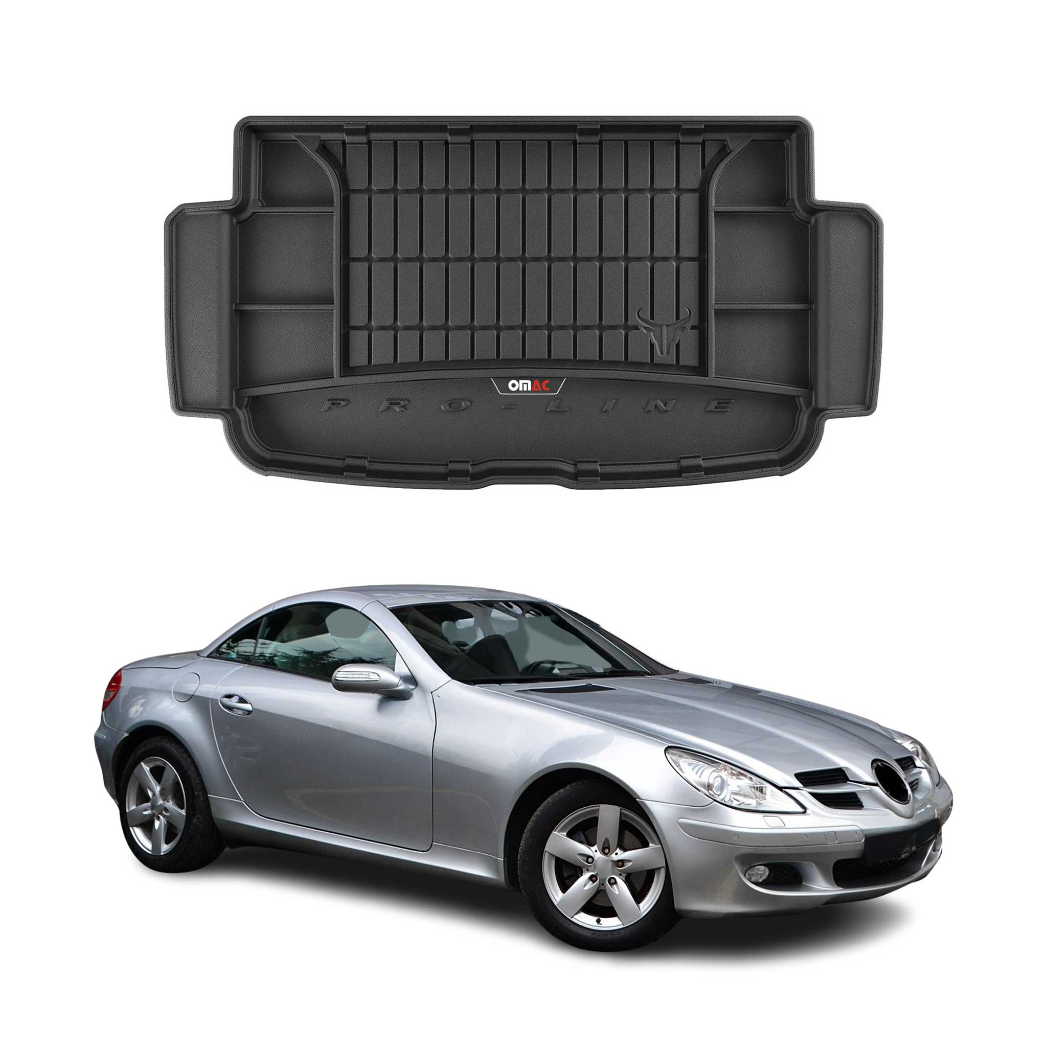 OMAC Gummi Kofferraumwanne für Mercedes SLK R171 2004-2011 TPE Laderaumwanne