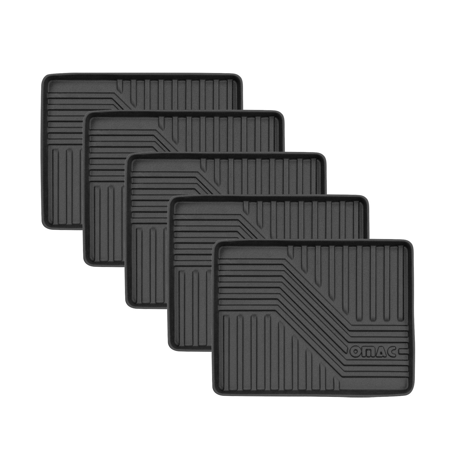 5x OMAC Schuhmatte Sauberlaufmatte Abtropfschale Napfunterlage 43x33cm Unterlage