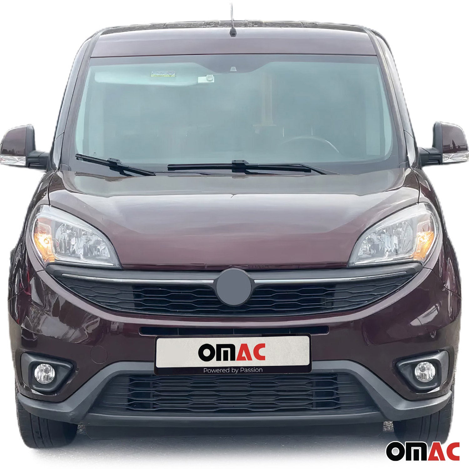 Kühlergrill Leisten Grillleisten für Fiat Doblo 2014-2022 Edelstahl Chrom 2tlg