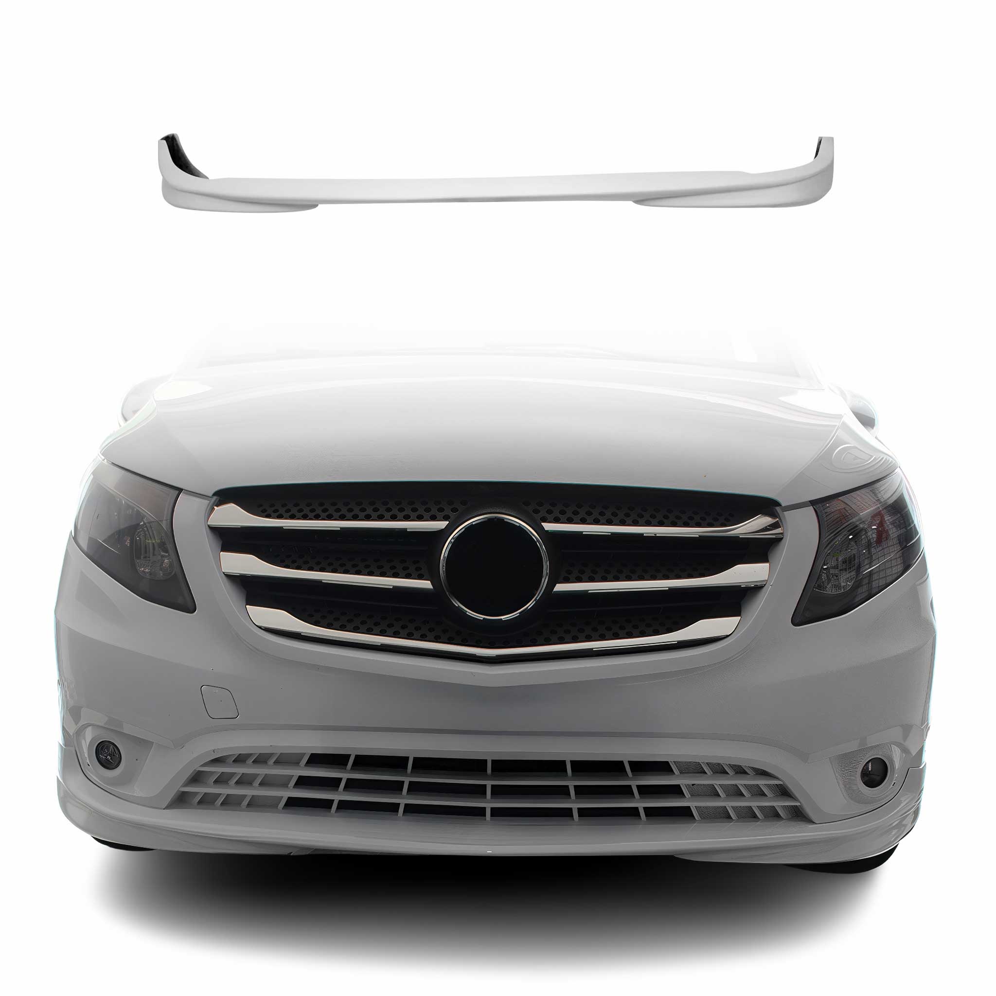 Stoßstange Front Spoiler Lipe für Mercedes Vito W447 2014-2019 ABS Grundiert
