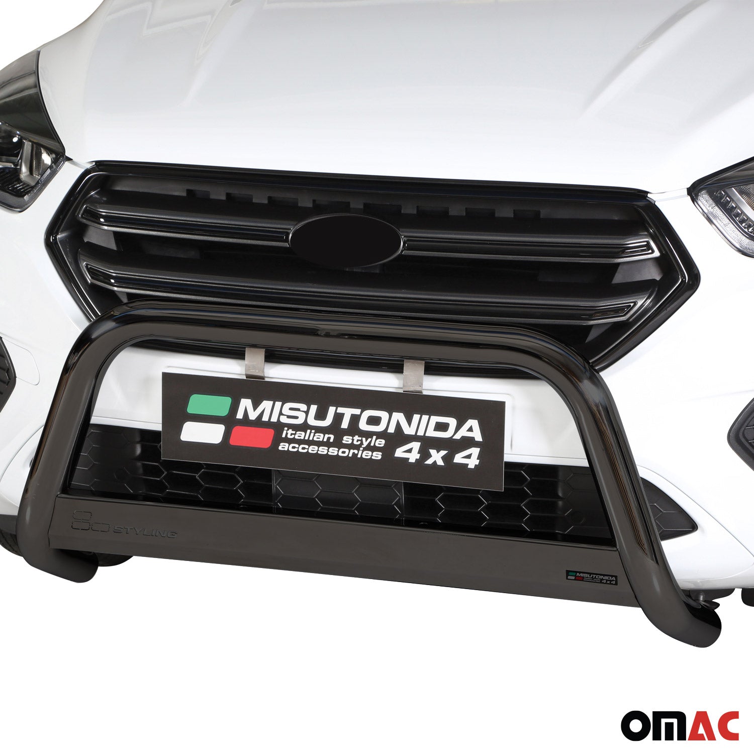 Frontbügel Frontschutzbügel für Ford Kuga 2017-2019 ø63mm Stahl Schwarz Schutz