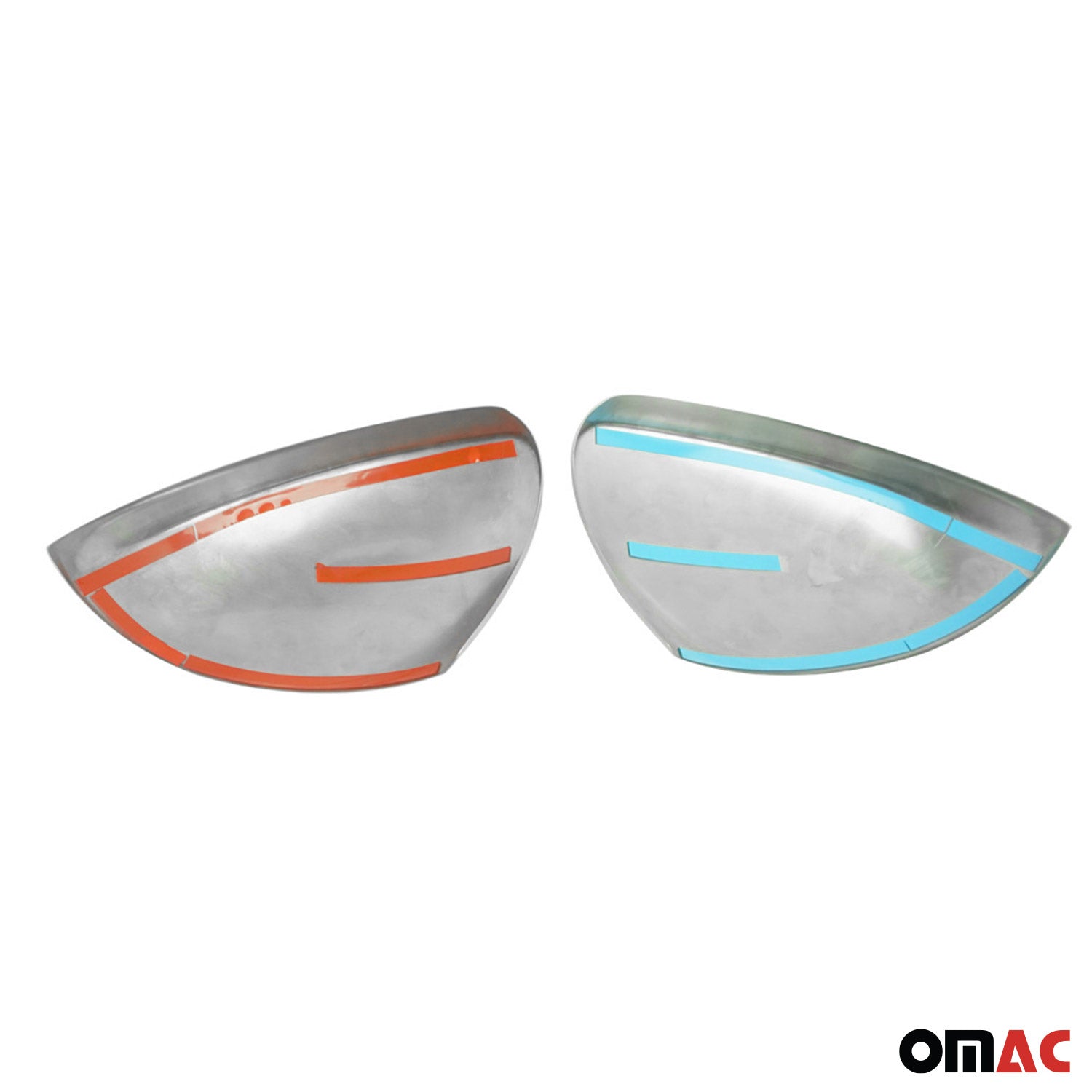 Spiegelkappen Spiegelabdeckung für Seat Alhambra 2010-2021 Edelstahl Silber 2tlg