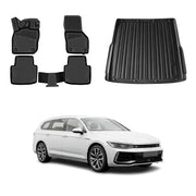 OMAC Fußmatten & Kofferraumwanne Set für VW Passat B8 Kombi 2019-2023 Facelift