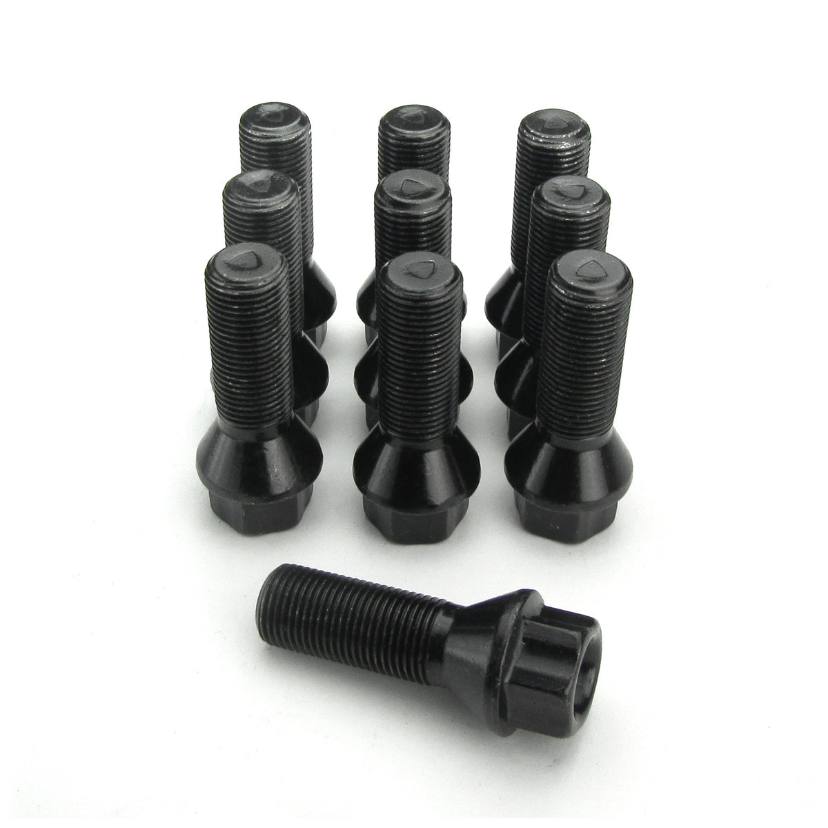 JOM Radbolzen Kegelbund M14x1,25 33mm (10 St) Schwarz