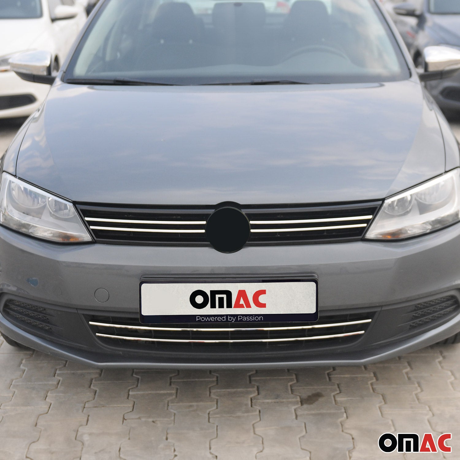 Kühlergrill Leisten Grillleisten für VW Jetta 2010-2014 Edelstahl Chrom 6tlg