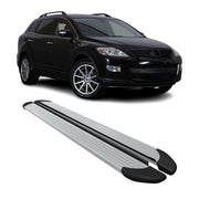 Seitenschweller Trittbretter Schweller für Mazda CX-9 2010-2019 Aluminium Silber