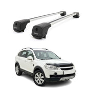 Dachträger Grundträger für Chevrolet Captiva 2006-2016 Aluminium 75kg Grau 2tlg