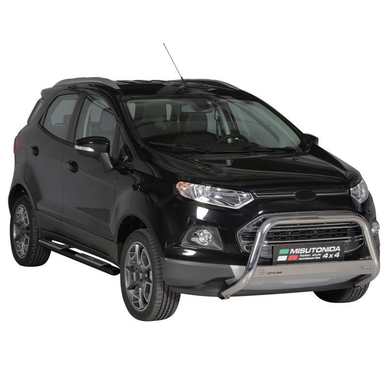 Edelstahl Seitenschweller Schwellerrohre für Ford Ecosport 2013-2017 Schwarz