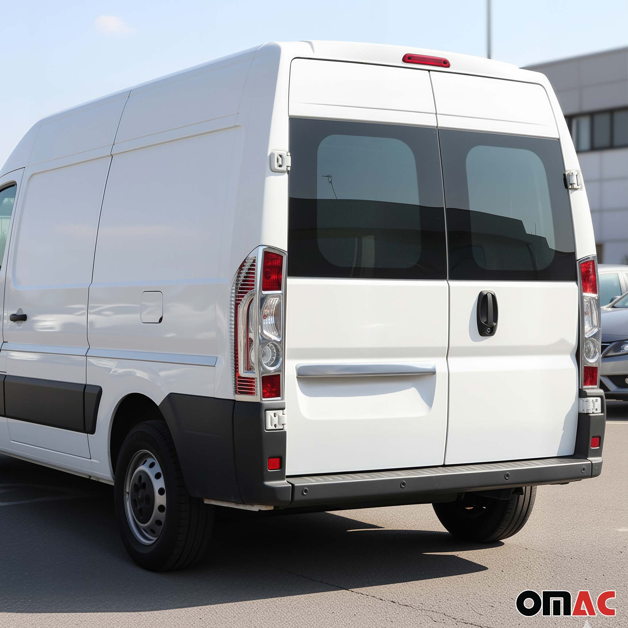 Rücklicht Leisten Heckleuchte für Fiat Ducato 2006-2014 Chrom ABS Silber 2tlg
