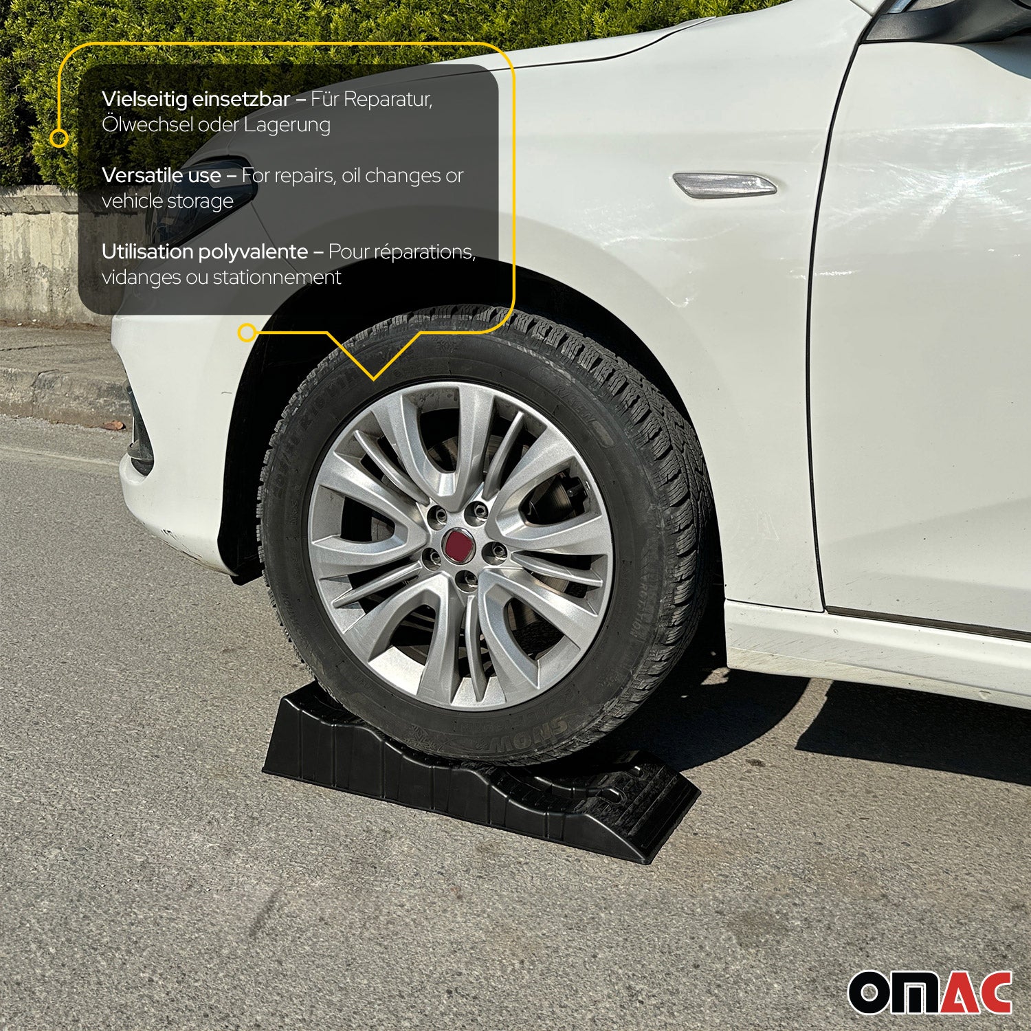 Auffahrrampen Set KFZ-Rampen bis 3.5 Tonnen Tragkraft Rutschfeste Auto Rampe