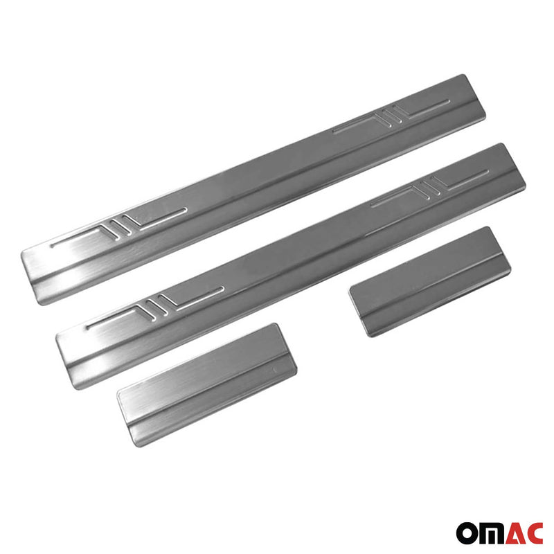 Door sill trims for Daihatsu Terios 1997-2005 stainless steel silver 4x