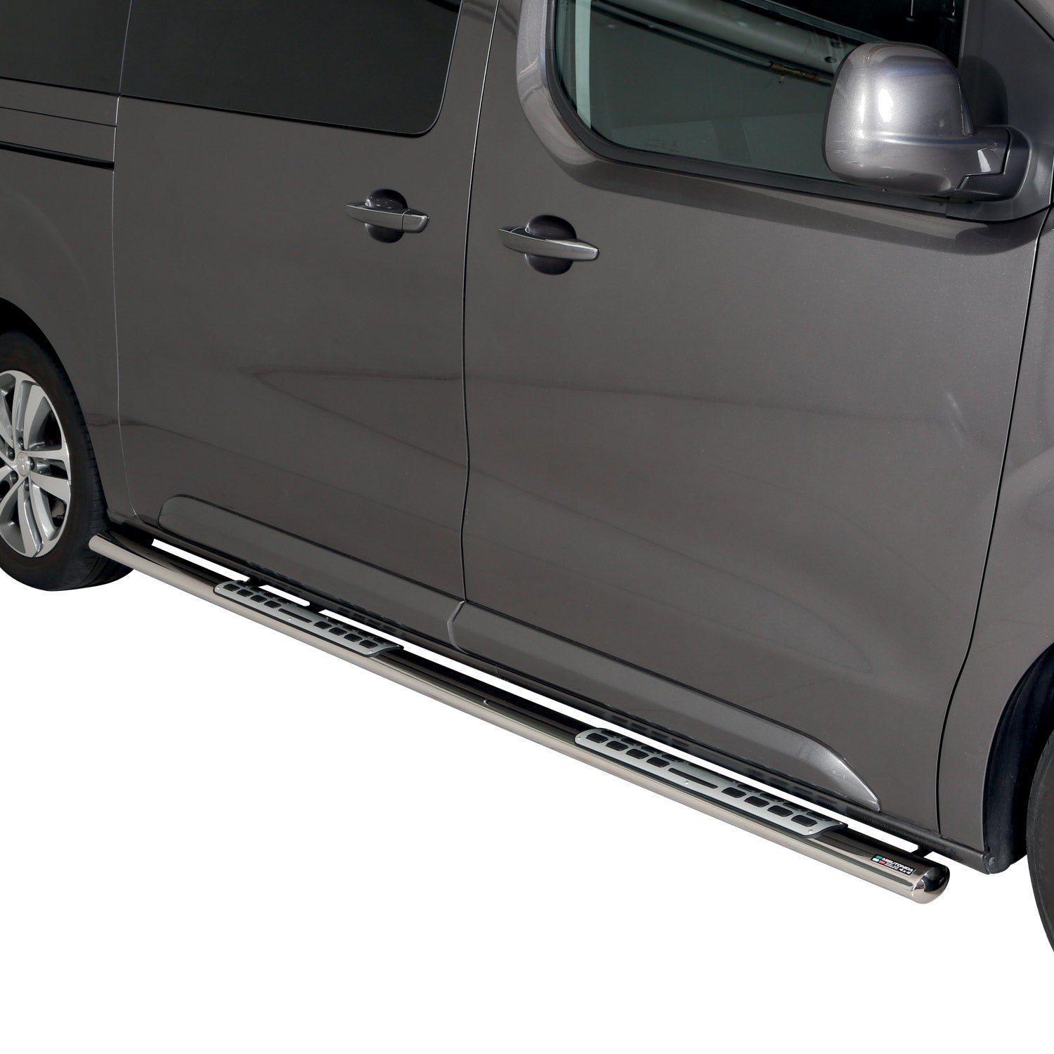 Stahl Seitenschweller Schwellerrohre für Toyota Proace 2016-2026 L2 Mitte Grau