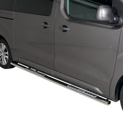 Stahl Seitenschweller Schwellerrohre für Toyota Proace 2016-2026 L2 Mitte Grau