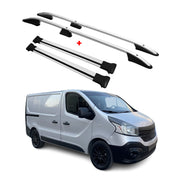 Dachreling + Dachträger für Renault Trafic 2014-2026 Kurzer Radstand Alu Grau 4x