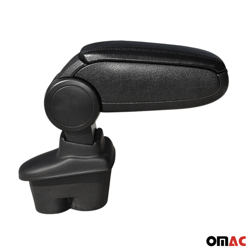 Mittelarmlehne Armlehne Mittelkonsole für Peugeot 207 2006-2012 PU-Leder Schwarz