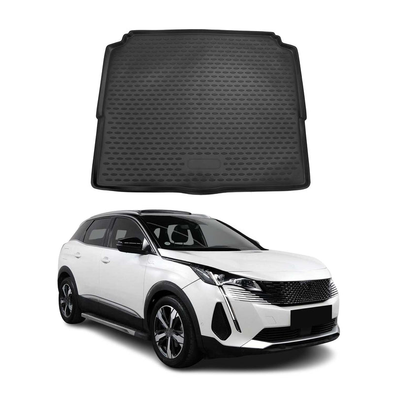 Kofferraummatte Kofferraumwanne für Peugeot 3008 2016-2024 Unten Gummi TPE