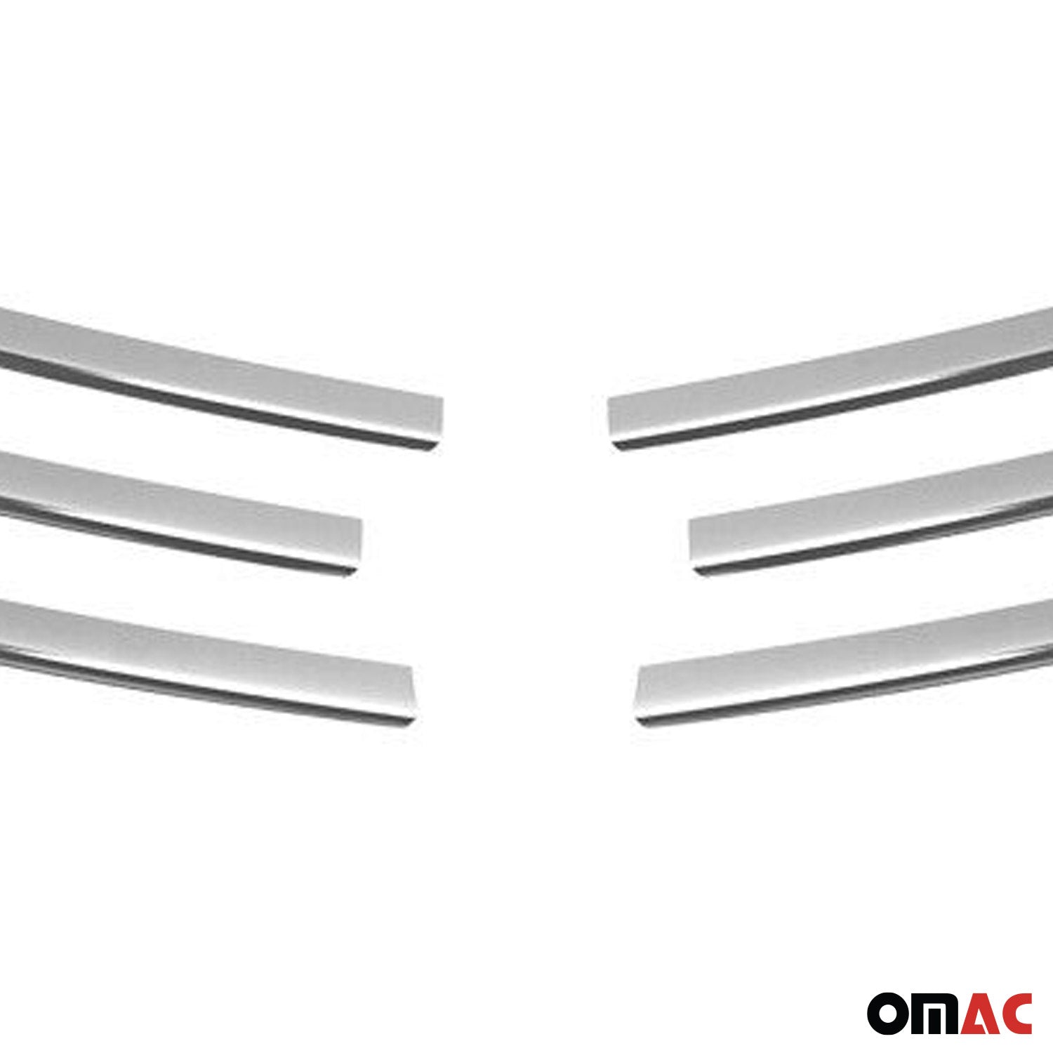Kühlergrill Leisten Grillleisten für Renault Trafic 2010-2014 Edelstahl Chrom 6x