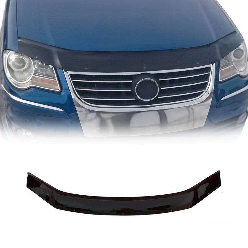Motorhaube Deflektor Insekten Steinschlagschutz für Vw Touran 2006-2010 Schwarz