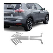 Spoiler Leiste Kofferraum Leiste für Nissan X-Trail 2014-2025 Edelstahl Silber