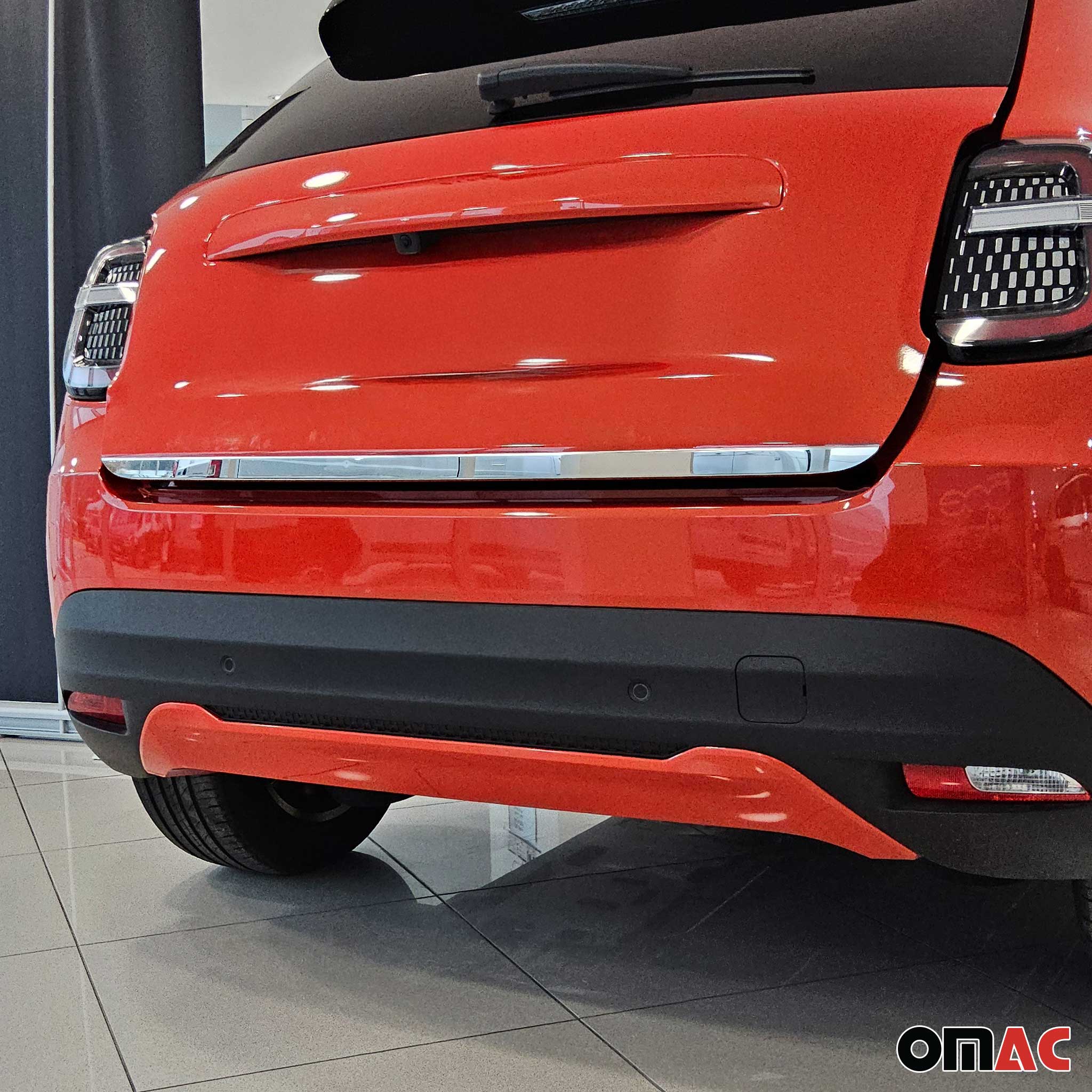 Kofferraumleiste Heckleiste für Fiat 600/600E 2023-2026 Edelstahl Chrom Glanz