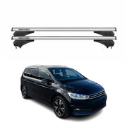 Menabo Dachträger Grundtäger für VW Touran II 5T 2015-2026 Aluminium Silber 2tlg