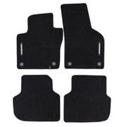 Velours Fußmatten für VW Jetta VI 2010-2018 Autoteppich Automatten Schwarz 4 tlg