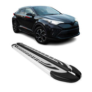 Trittbretter Seitenschweller Seitenbretter für Toyota C-HR Hybrid 2016-2023 Alu