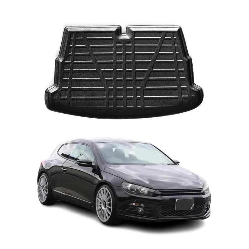 Kofferraumwanne Laderaumwanne für VW Scirocco 2009-2017 3tür Gummi TPE Schwarz