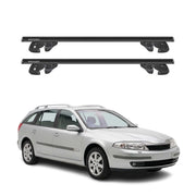 Dachträger für Renault Laguna II Grandtour 2001-2008 Alu 90kg TÜV Schwarz 2tlg