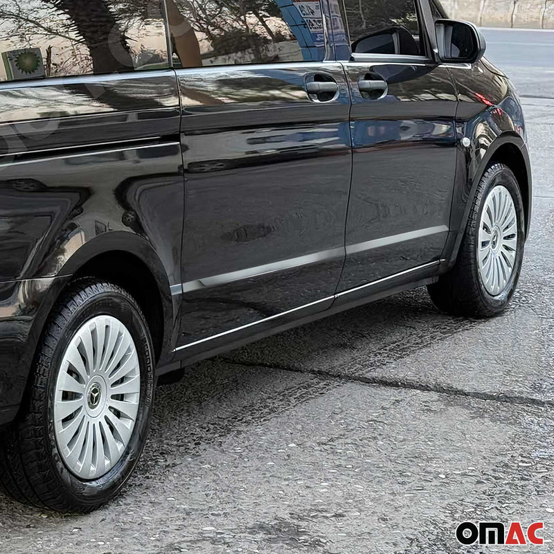 Seitentürleiste Türschutz für Mercedes Vito W447 L1/L2 Doppel Schiebetür 7tlg