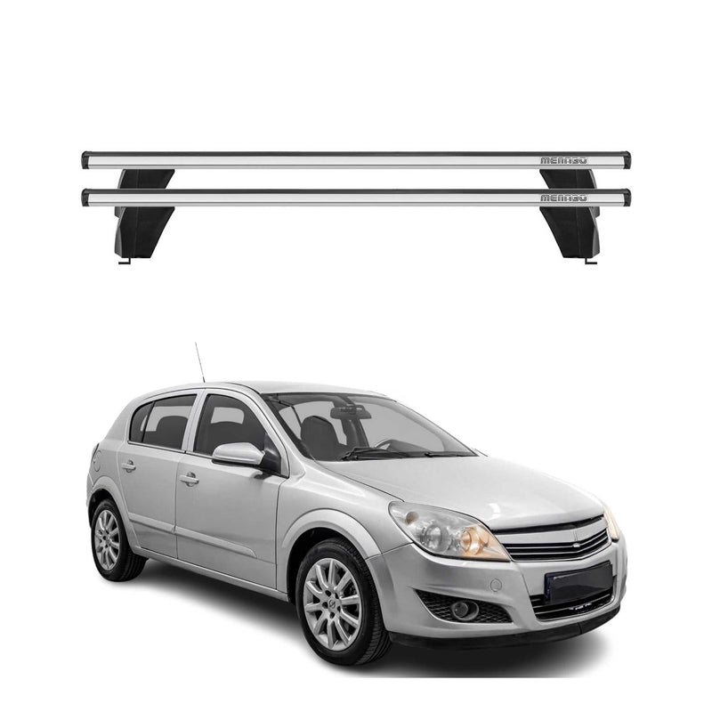 Menabo Dachträger Grundtäger für Opel Astra H 2004-2010 75kg Alu Silber 2 tlg