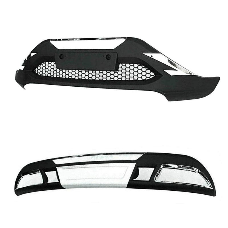 Vornesplitter Frontlippe & Heckdiffusor für Honda CR-V 4 2012-2015 ABS Schwarz