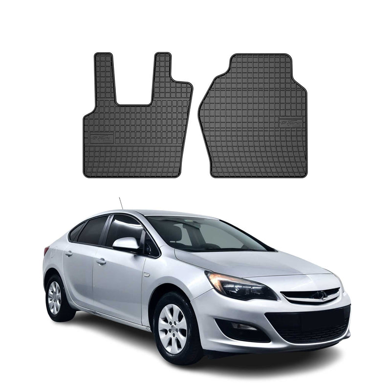 OMAC Gummimatten Fußmatten für Opel Astra K 2015-2021 RHD TPE Matten Schwarz 4x