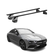 Menabo Stahl Gepäckträger Dachträger für Mercedes CLA C118 2019-26 Schwarz