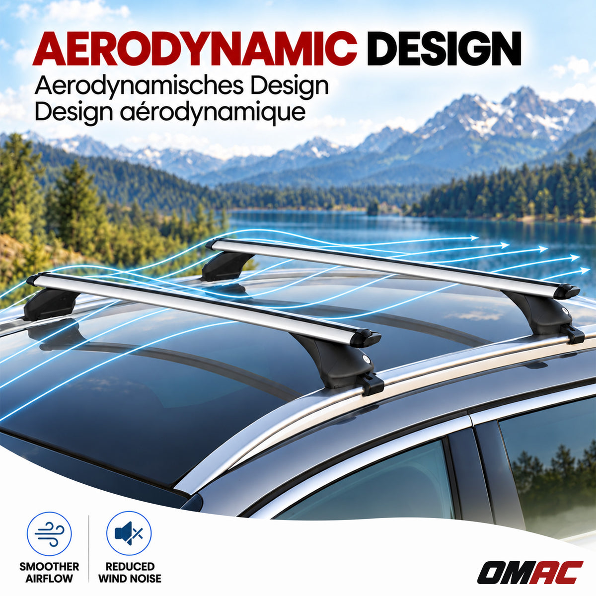 Green Valley Quick Dachträger für Audi A4 Avant 2015-25 Aluminium Silber 2 Stück