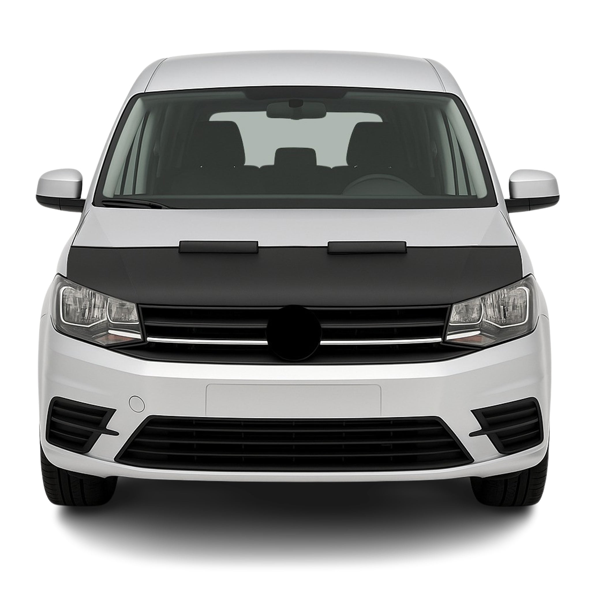 Haubenbra Steinschlagschutz Bonnet Bra für VW Caddy 2015-2020 Schwarz Halb