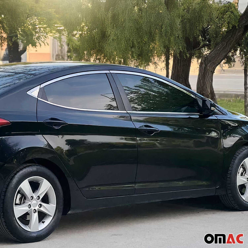 Fensterleisten Zierleisten für Hyundai Elantra Stufenheck 2010-2015 Chrom 10tlg