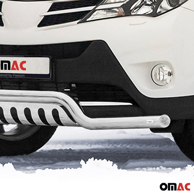 Frontbügel Frontschutzbügel für Toyota RAV4 2013-2015 Edelstahl mit ABE Silber