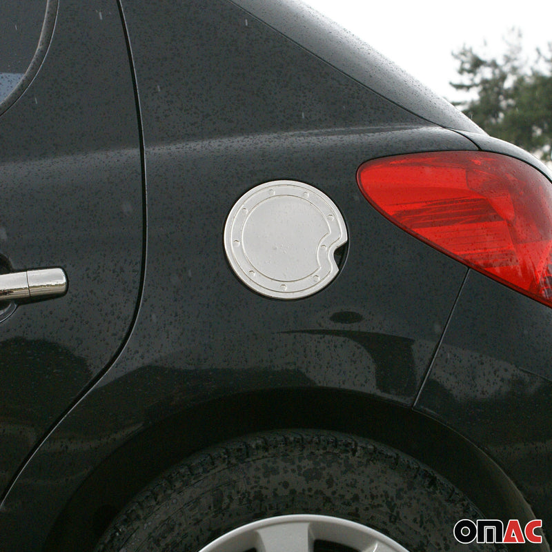 Tankdeckel Blenden Tankverschluss für Peugeot 207 2006-2012 Edelstahl Chrom