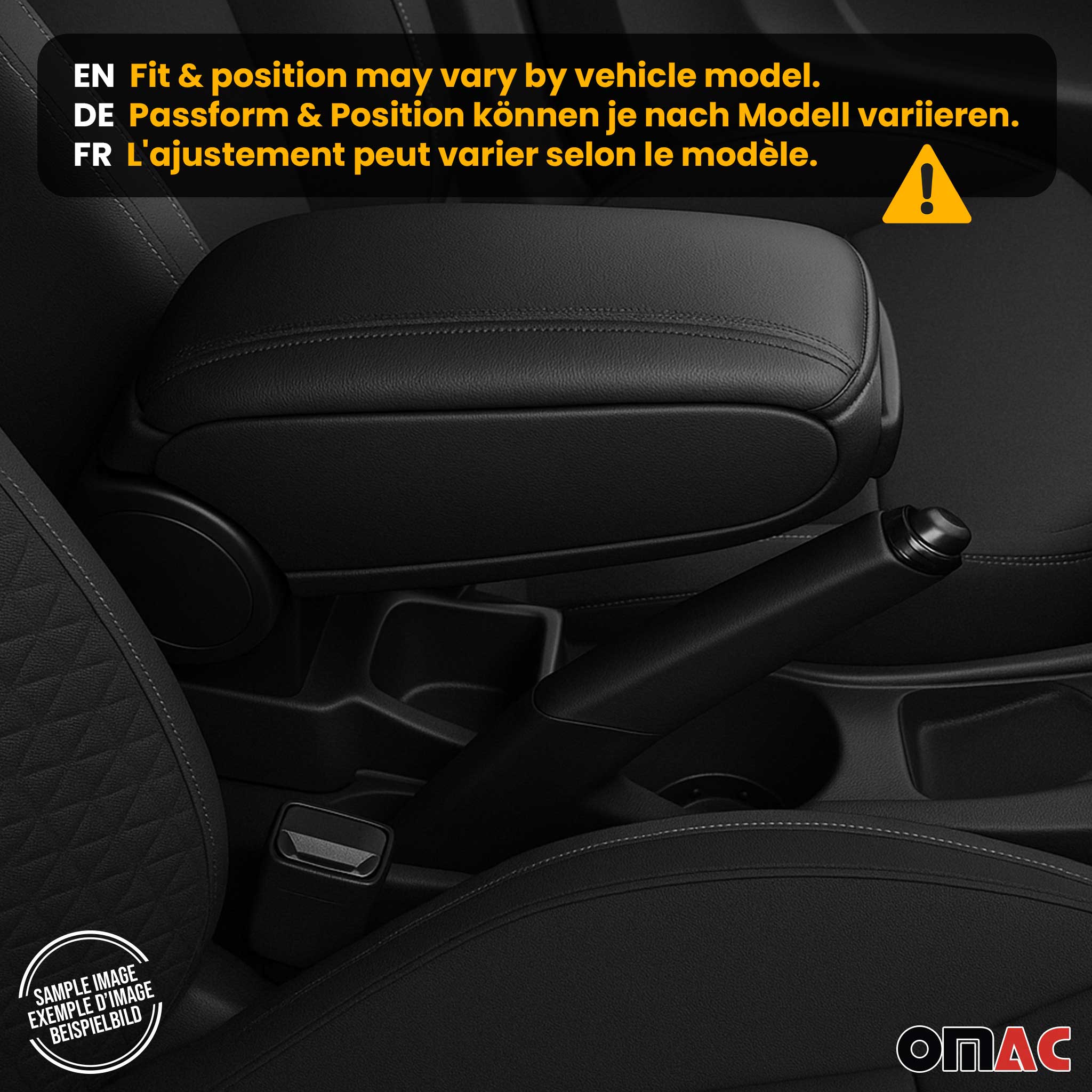 Mittelarmlehne Armlehne für Opel Corsa F 2019-2022 Pre-FL PU-Leder ABS Schwarz