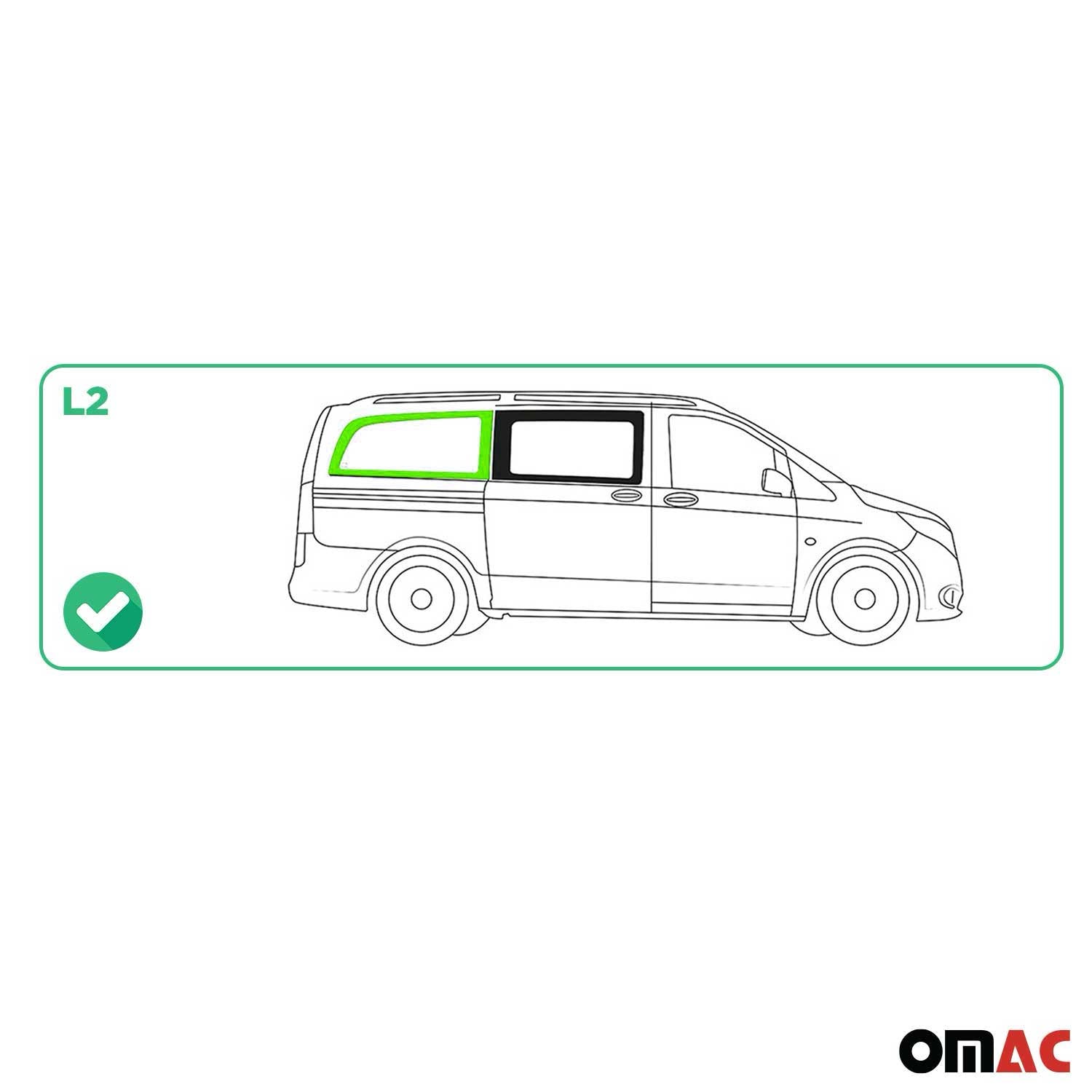 Seitenfenster Auto für Mercedes Vito W447 2014-2026 Rechts L2