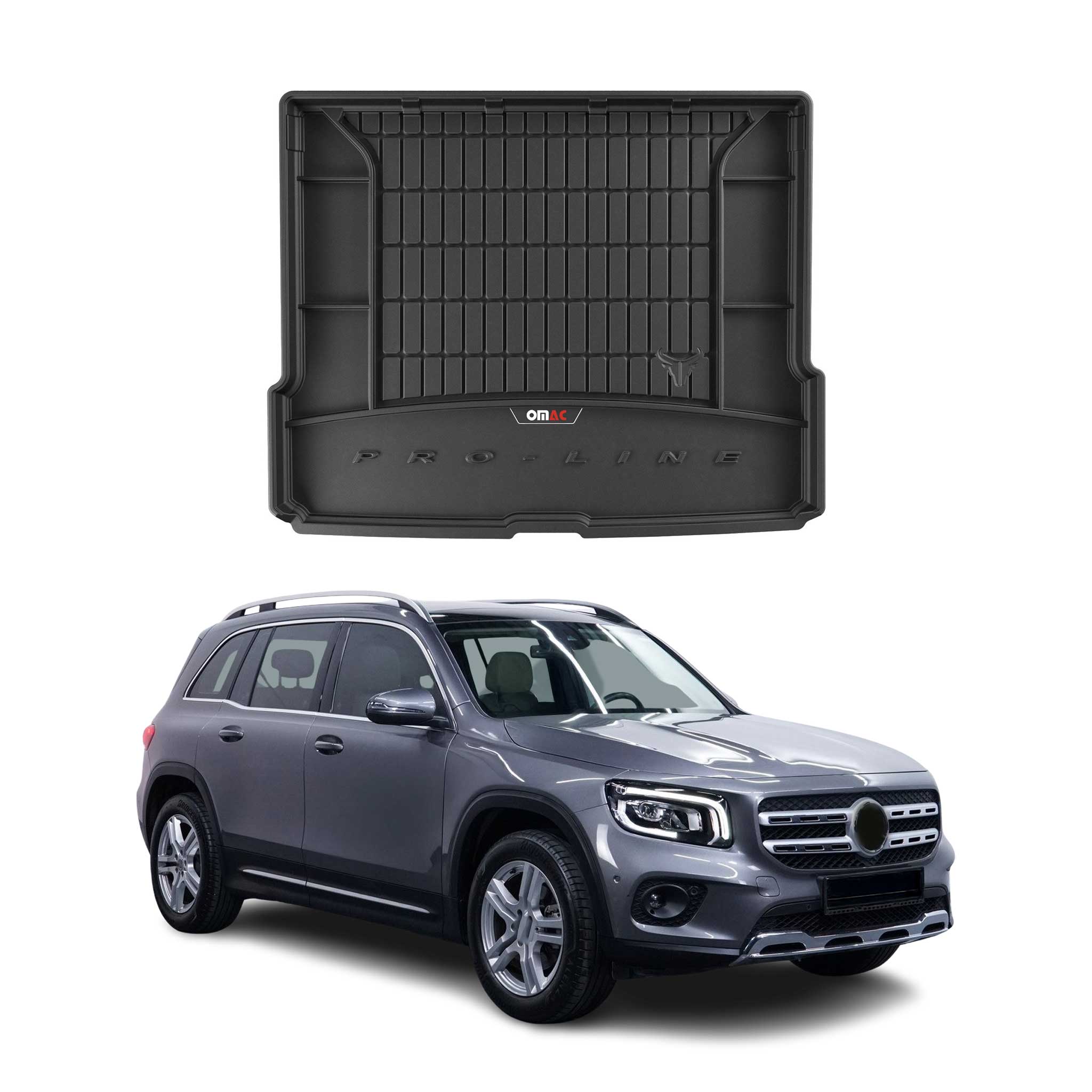 OMAC Gummi Kofferraumwanne für Mercedes GLB X247 2019-2026 TPE Laderaumwanne