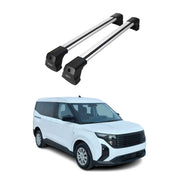 Dachträger für Ford Transit Courier / Tourneo Courier II 2023-2025 Alu Silber 2x